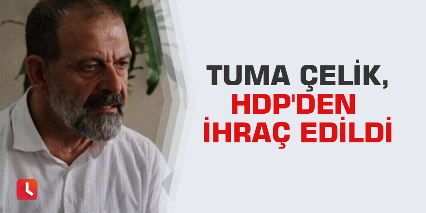 Tuma Çelik, HDP'den ihraç edildi