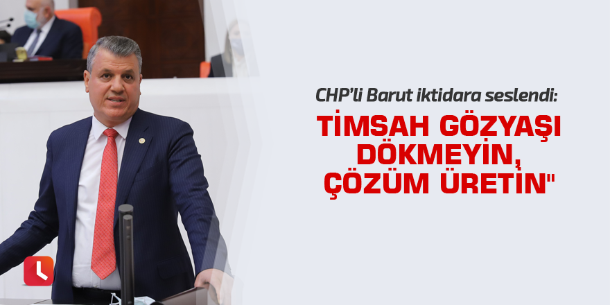 "Timsah gözyaşı dökmeyin, çözüm üretin"