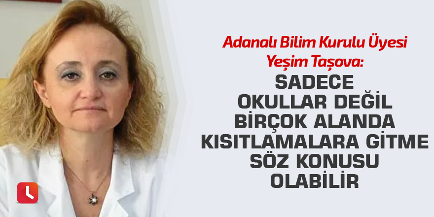 "Sadece okullar değil birçok alanda kısıtlamalara gitme söz konusu olabilir"