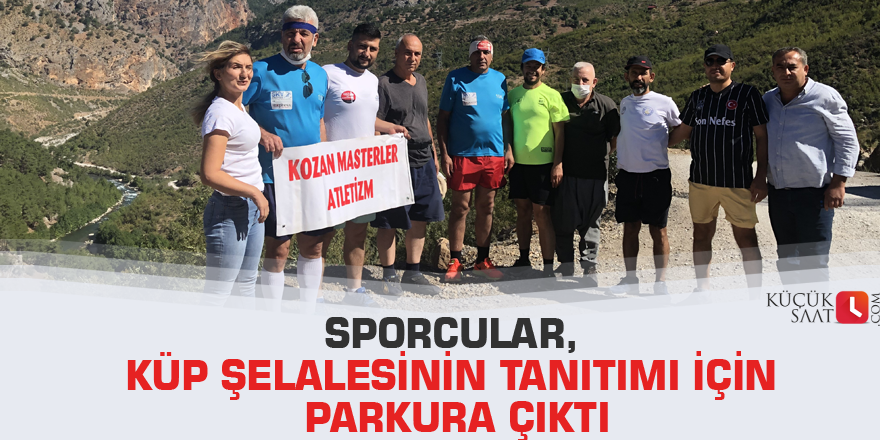 Sporcular, Küp Şelalesi'nin tanıtımı için parkura çıktı