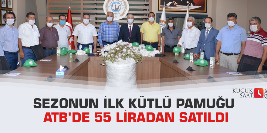 Sezonun ilk kütlü pamuğu ATB’de 55 liradan satıldı