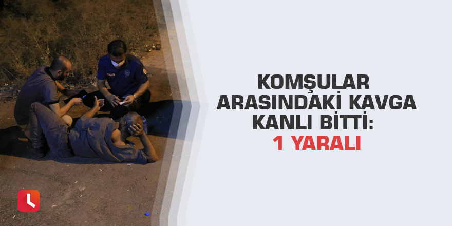 Komşular arasındaki kavga kanlı bitti: 1 yaralı