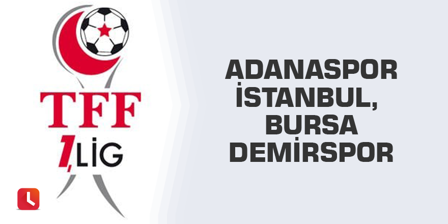 Adanaspor-İstanbul, Bursa-Demirspor