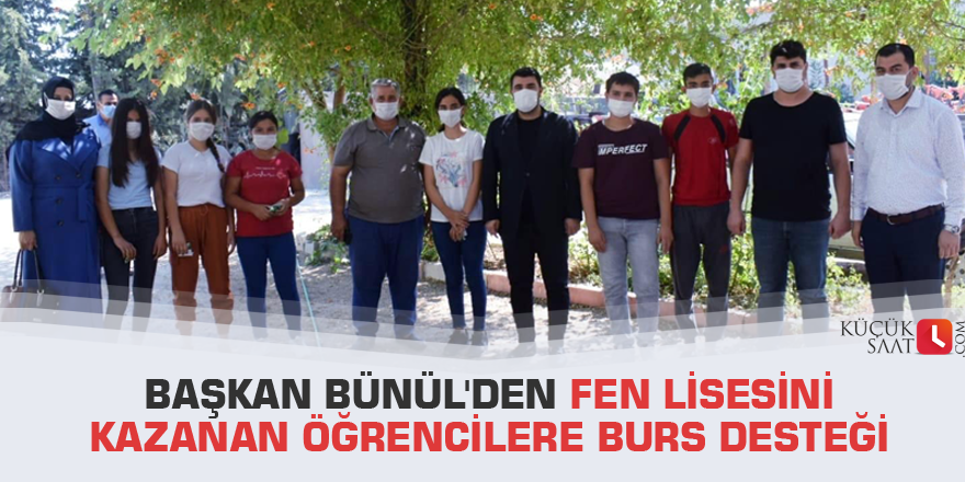 Başkan Bünül'den fen lisesini kazanan öğrencilere burs desteği