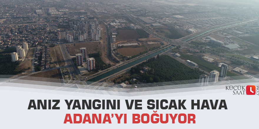 Anız yangını ve sıcak hava Adana’yı boğuyor