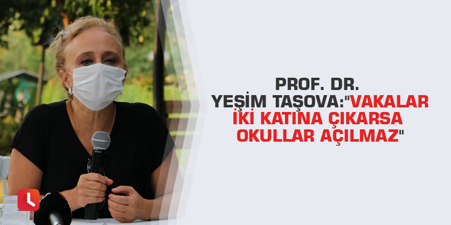 Prof. Dr. Yeşim Taşova: "Vakalar iki katına çıkarsa okullar açılmaz"