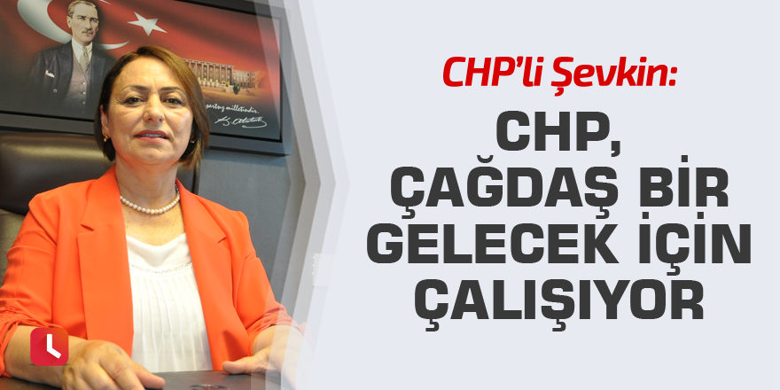 Şevkin: CHP, çağdaş bir gelecek için çalışıyor