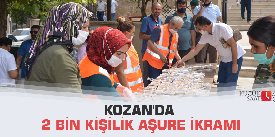 Kozan'da 2 bin kişilik aşure ikramı