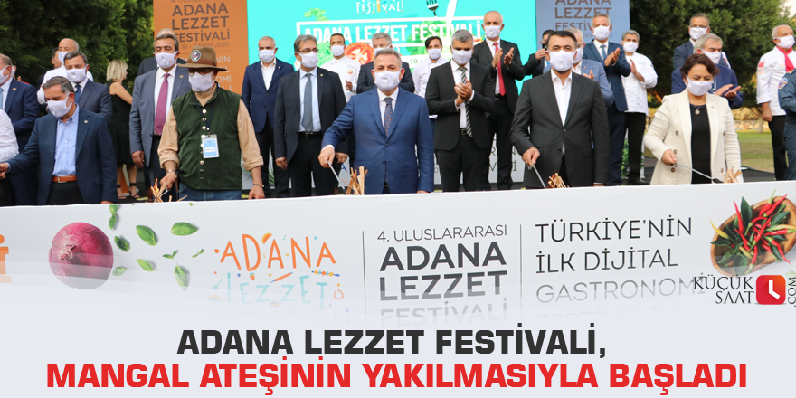 Adana Lezzet Festivali, mangal ateşinin yakılmasıyla başladı