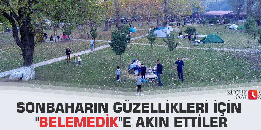 Sonbaharın güzellikleri için "Belemedik"e akın ettiler