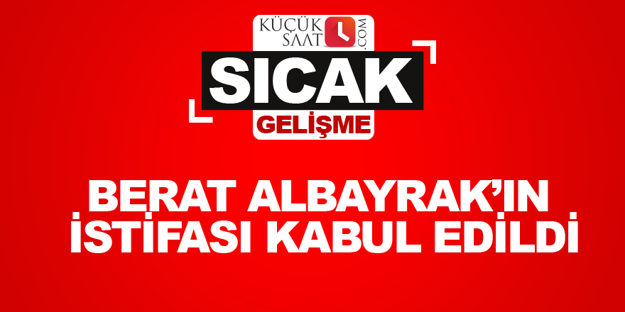 Berat Albayrak’ın istifası kabul edildi