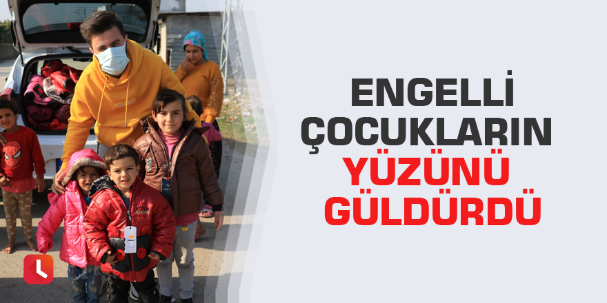 Engelli çocukların yüzünü güldürdü