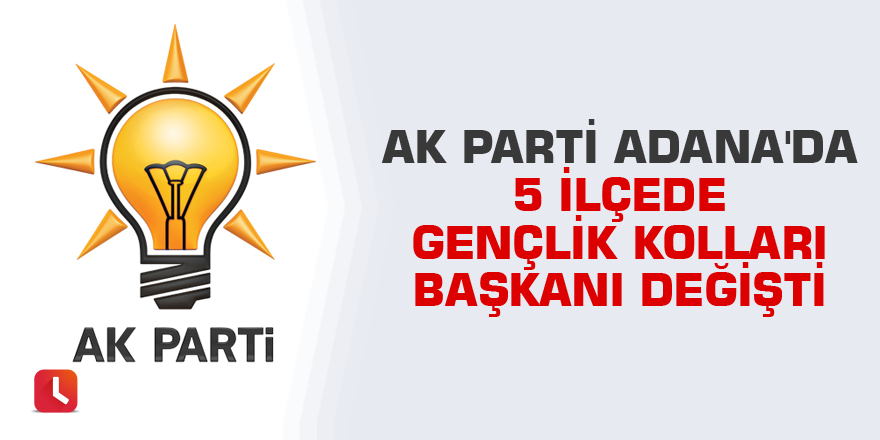 AK Parti Adana'da 5 ilçede gençlik kolları başkanı değişti