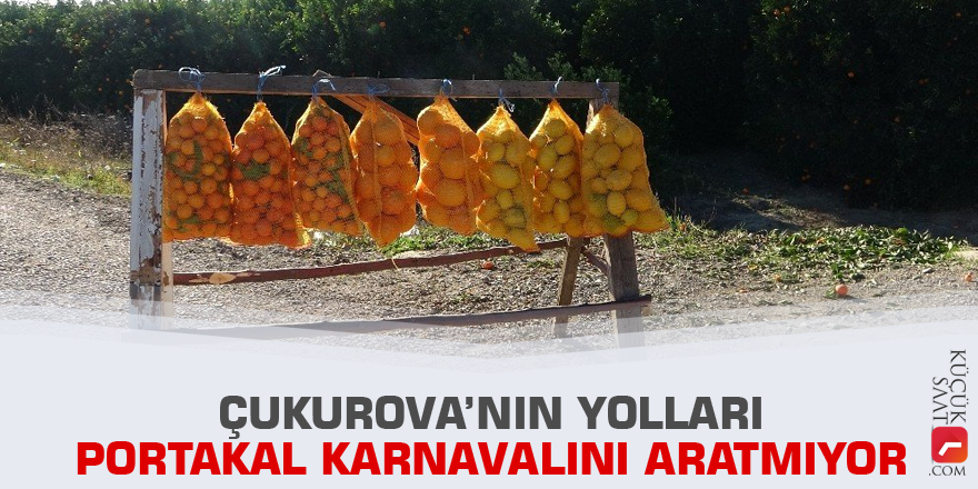 Çukurova’nın yolları portakal karnavalını aratmıyor