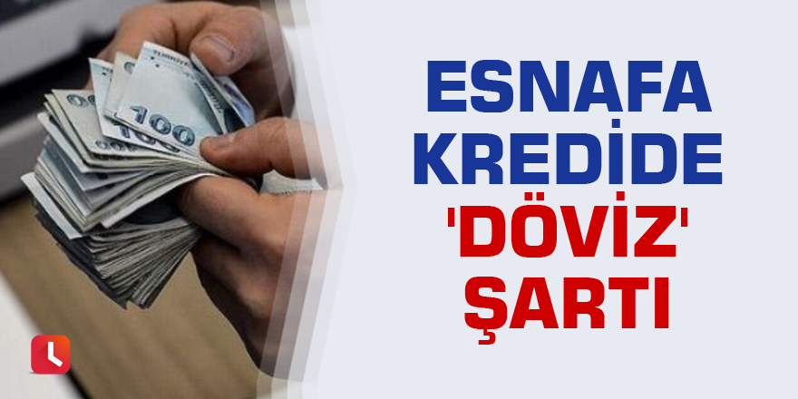 Esnafa kredide 'döviz' şartı