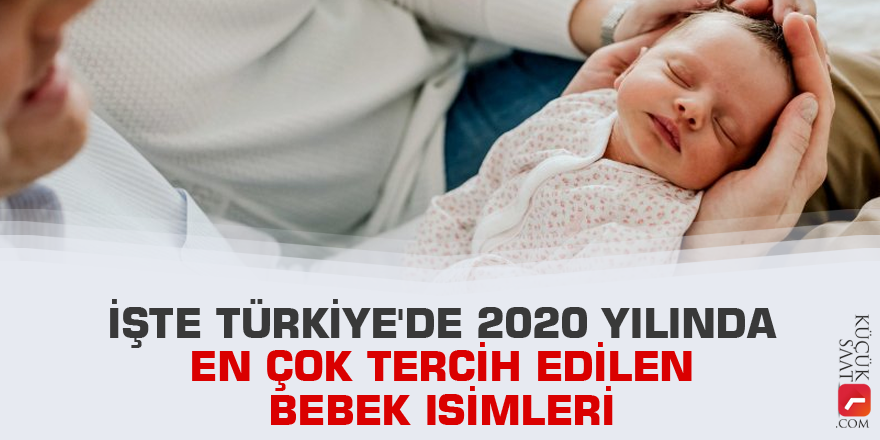 İşte Türkiye'de 2020 yılında en çok tercih edilen bebek isimleri