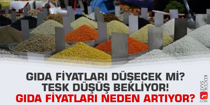 Gıda fiyatları düşecek mi? TESK düşüş bekliyor! Gıda fiyatları neden artıyor?