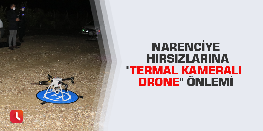 Narenciye hırsızlarına "termal kameralı drone" önlemi