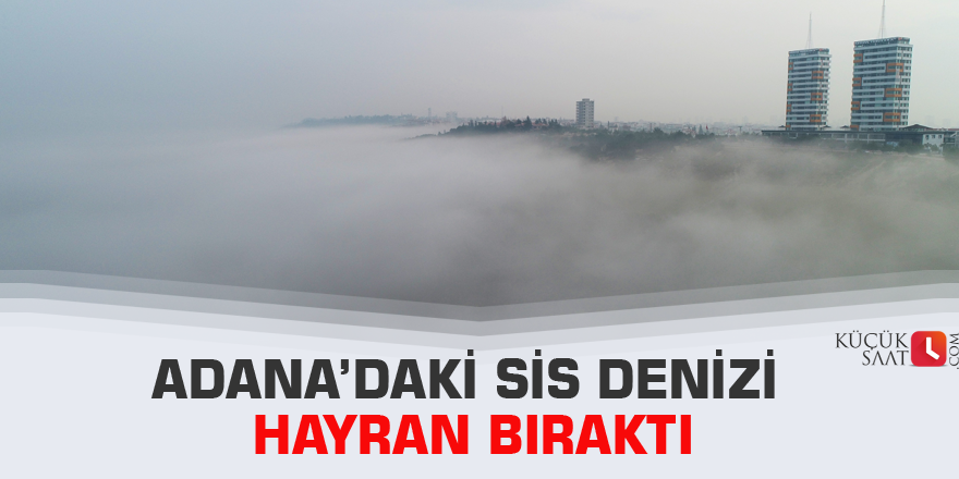 Adana’daki sis denizi hayran bıraktı