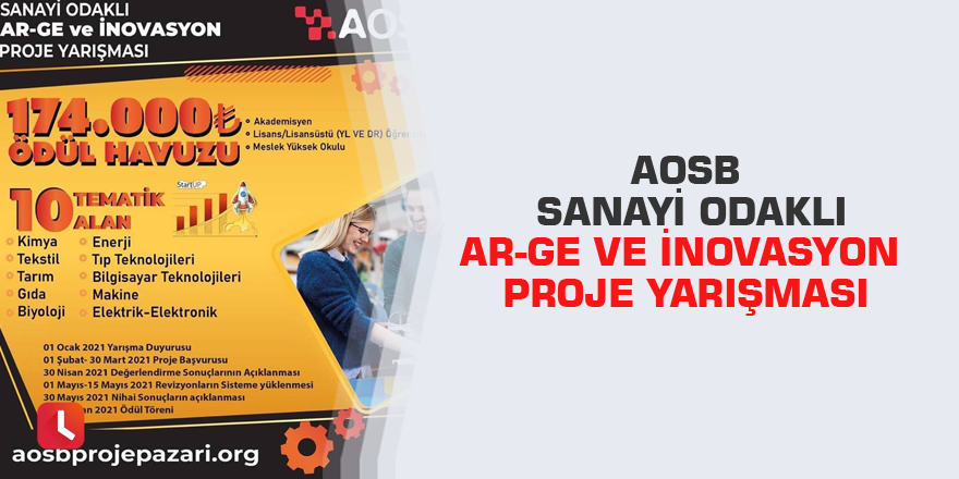 AOSB Sanayi Odaklı Ar-Ge ve İnovasyon Proje Yarışması