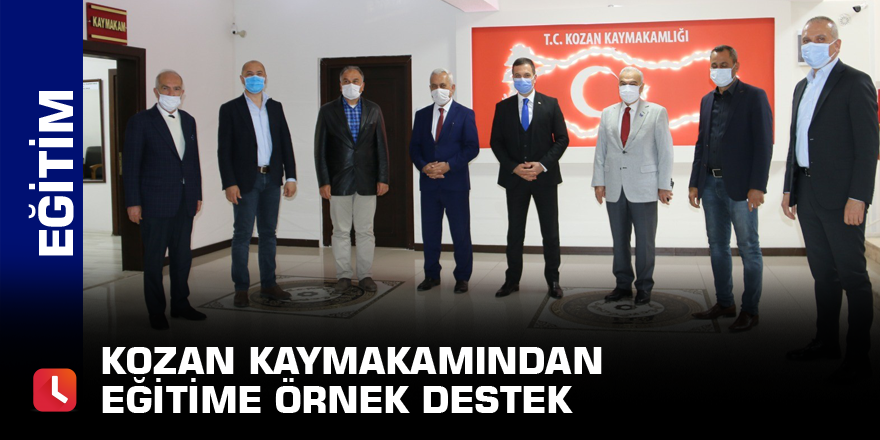 Kozan Kaymakamından eğitime örnek destek