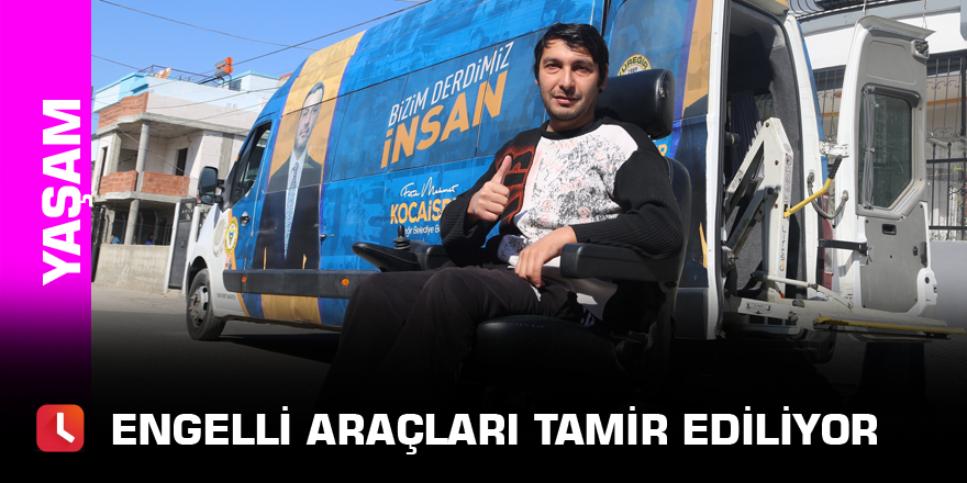 Engelli araçları tamir ediliyor