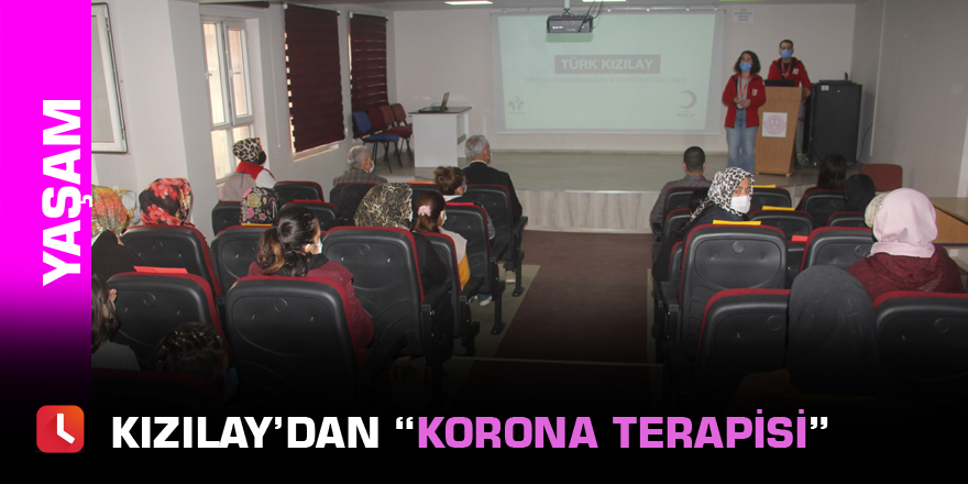 Kızılay’dan “korona terapisi”