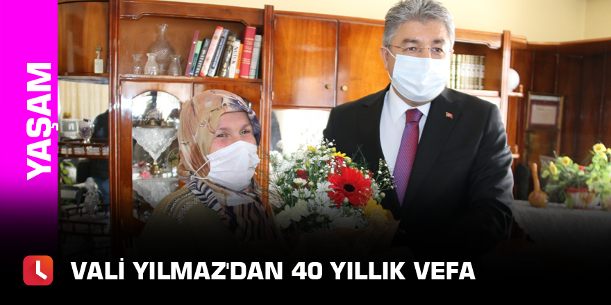 Vali Yılmaz'dan 40 yıllık vefa