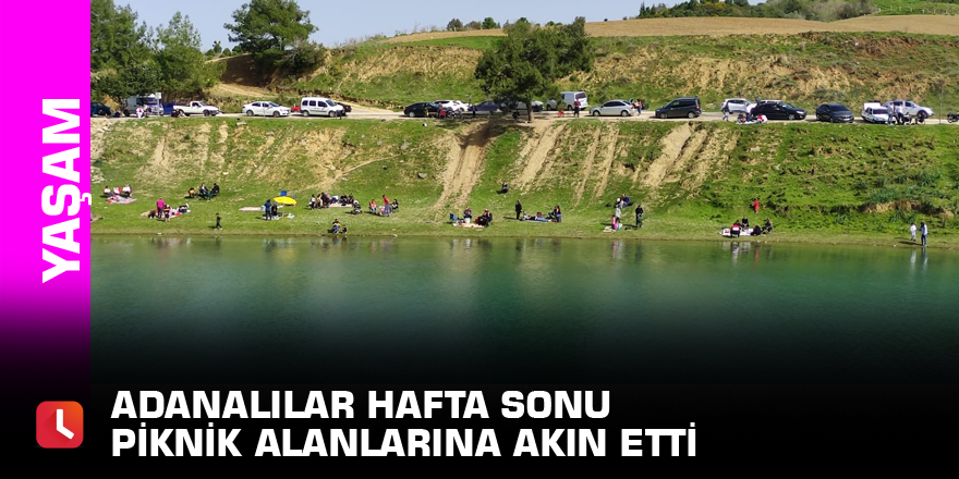 Adanalılar hafta sonu piknik alanlarına akın etti