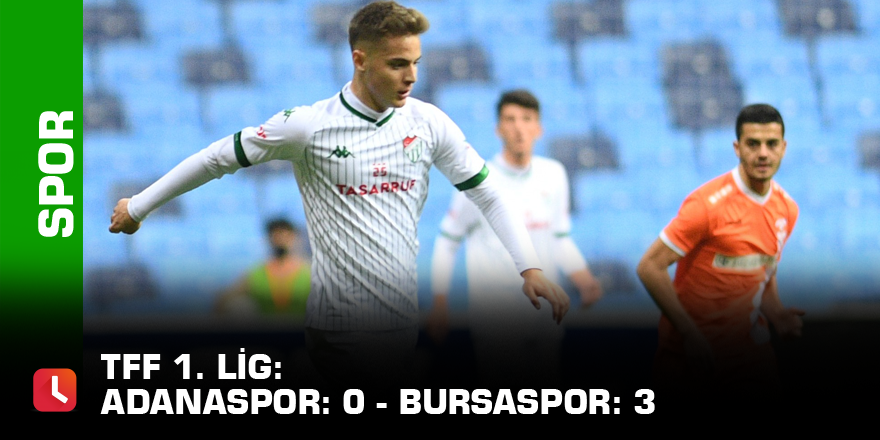 TFF 1. Lig: Adanaspor: 0 - Bursaspor: 3