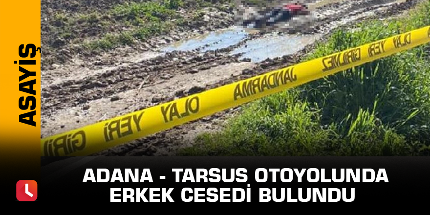 Adana - Tarsus otoyolunda erkek cesedi bulundu