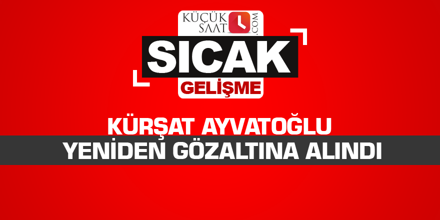 Kürşat Ayvatoğlu yeniden gözaltına alındı