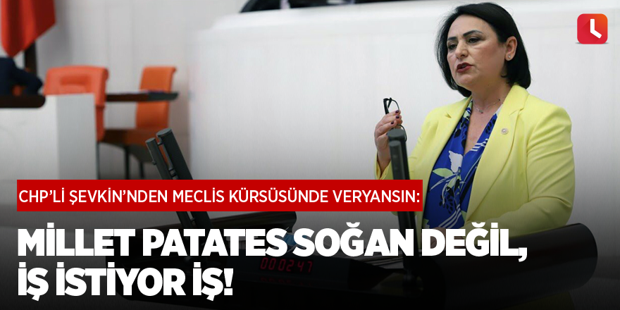 Millet patates soğan değil, iş istiyor iş!