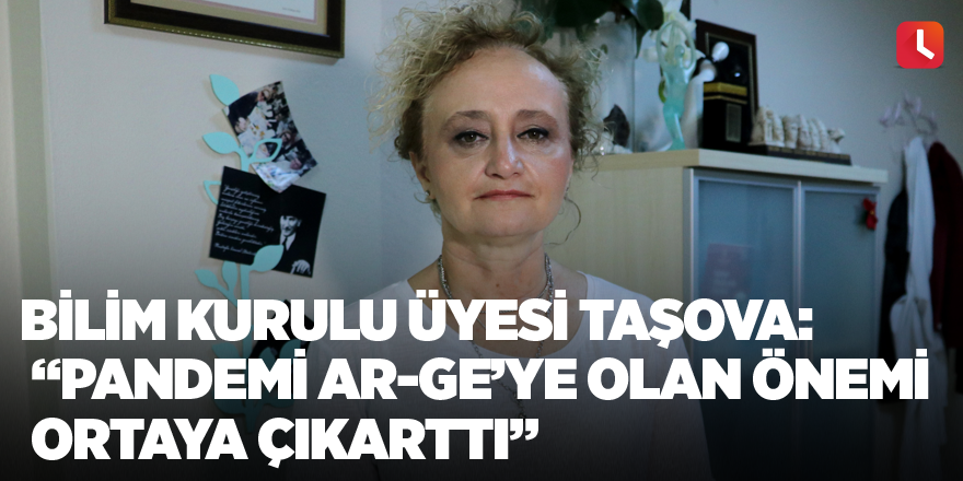 Bilim Kurulu üyesi Taşova: “Pandemi AR-GE’ye olan önemi ortaya çıkarttı”