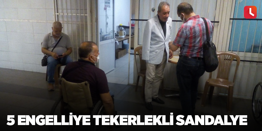 5 engelliye tekerlekli sandalye