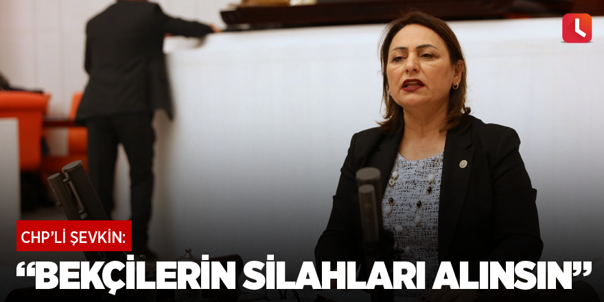 “Bekçilerin silahları alınsın”