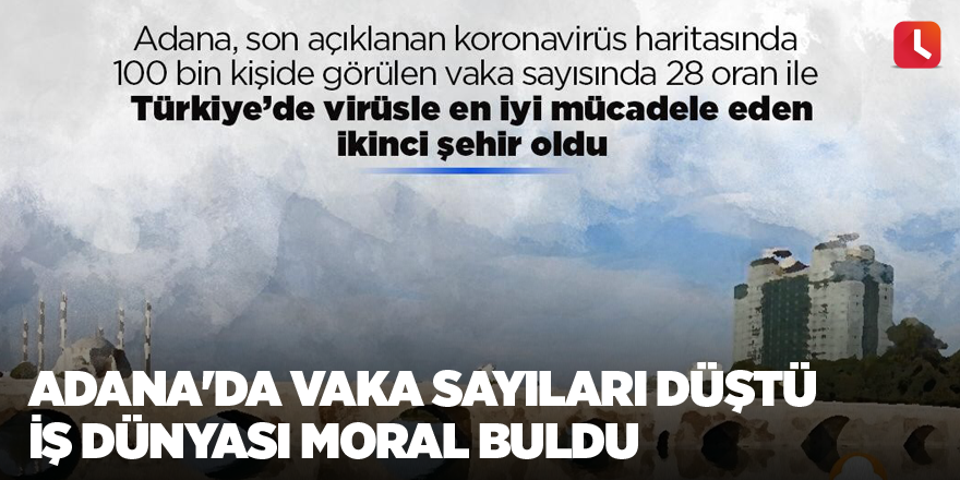 Adana'da vaka sayıları düştü iş dünyası moral buldu