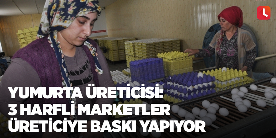 Yumurta üreticisi: 3 harfli marketler üreticiye baskı yapıyor