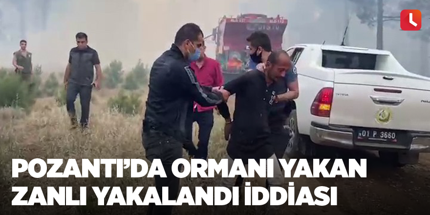 Pozantı’da ormanı yakan zanlı yakalandı iddiası