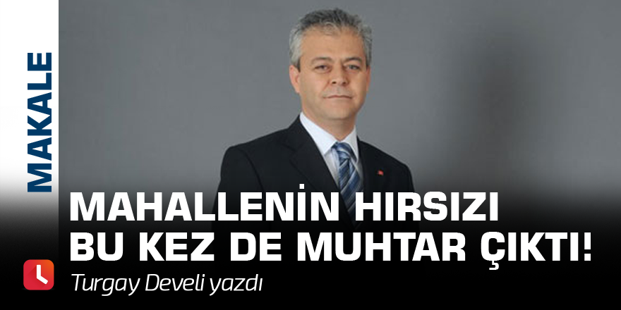 Mahallenin Hırsızı Bu Kez de Muhtar Çıktı!