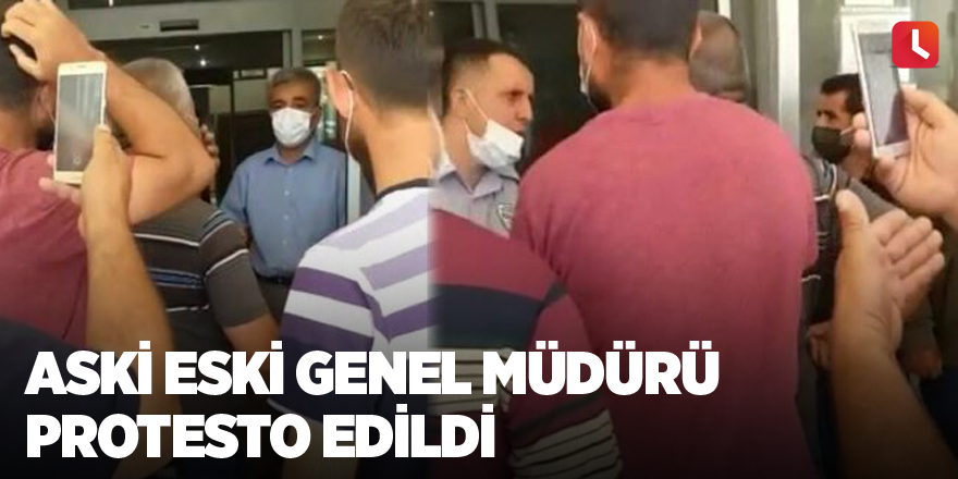 ASKİ Eski Genel  Müdürü protesto edildi