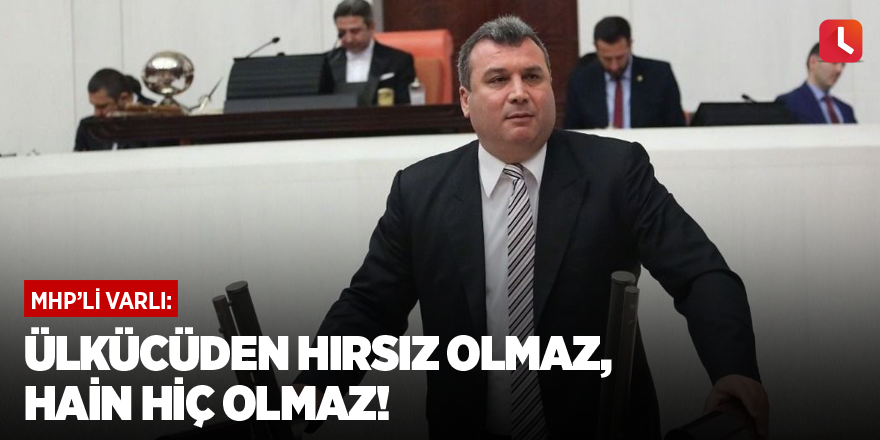 MHP'li Varlı: Ülkücüden hırsız olmaz, hain hiç olmaz!