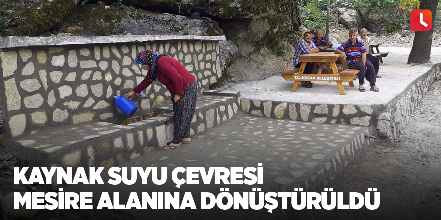 Kaynak suyu çevresi mesire alanına dönüştürüldü