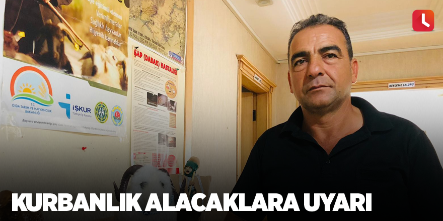 Kurbanlık alacaklara uyarı