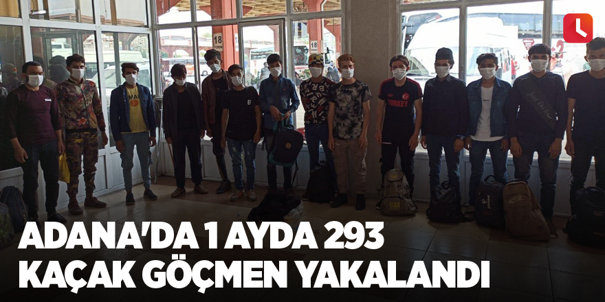 Adana'da 1 ayda 293 kaçak göçmen yakalandı