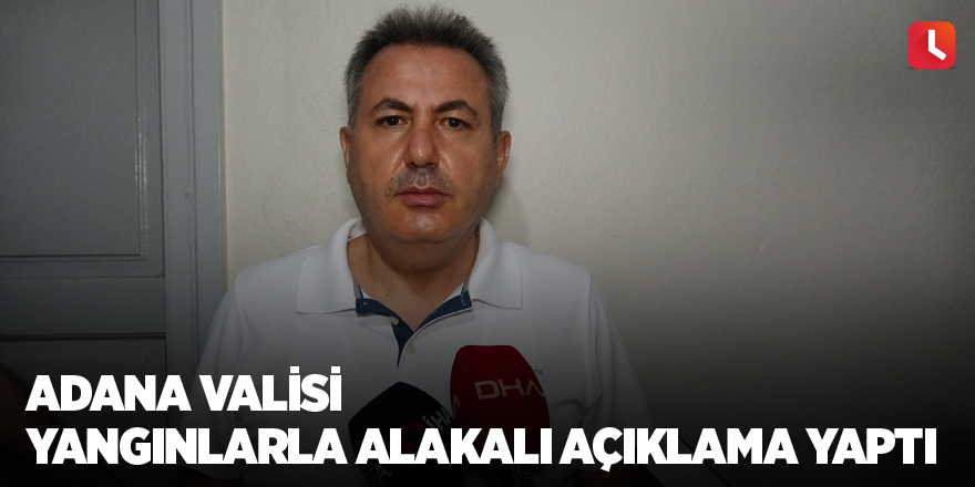 Adana Valisi yangınlarla alakalı açıklama yaptı