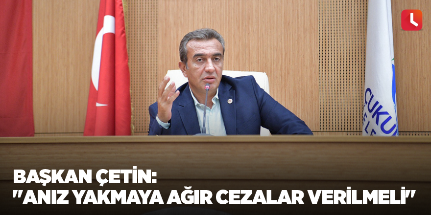 Başkan Çetin: "Anız yakmaya ağır cezalar verilmeli"