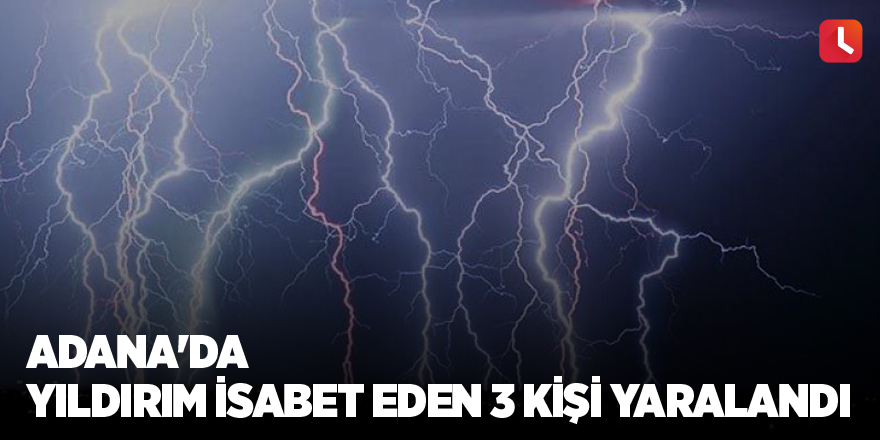 Adana'da yıldırım isabet eden 3 kişi yaralandı