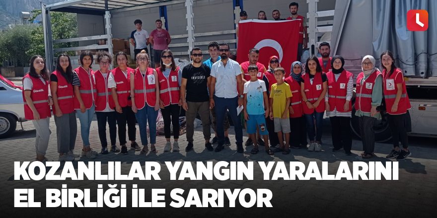 Kozanlılar yangın yaralarını el birliği ile sarıyor