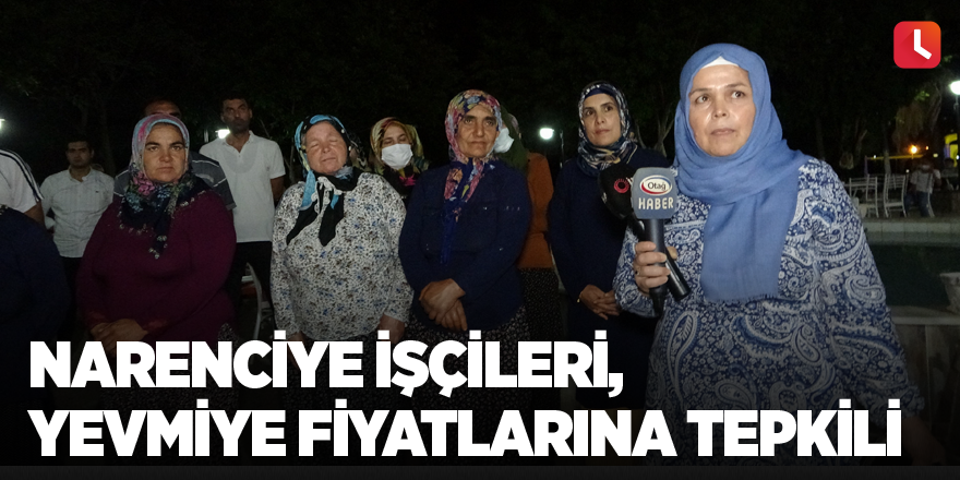 Narenciye işçileri, yevmiye fiyatlarına tepkili